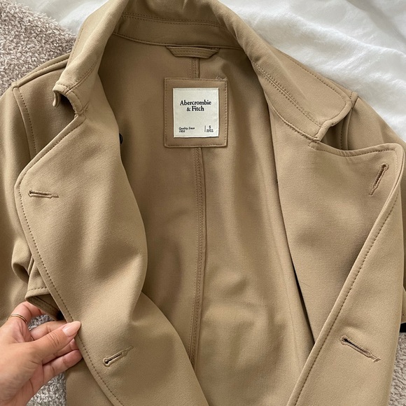 Abercrombie & Fitch Drapey Trench Coat | size S - Picture 2 of 7